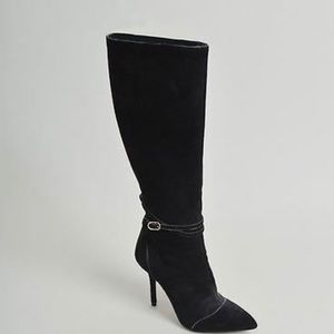 Dolce & Gabbana black patent zip-up stiletto heels